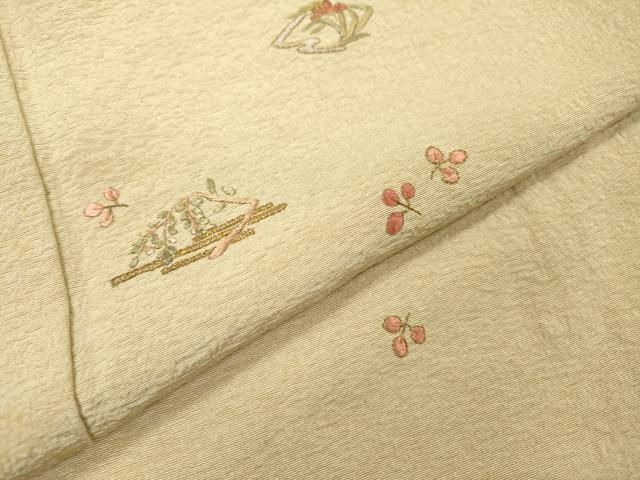 平和屋着物▼訪問着 総刺繍 舞花 金糸 正絹 逸品 DABF2889fe