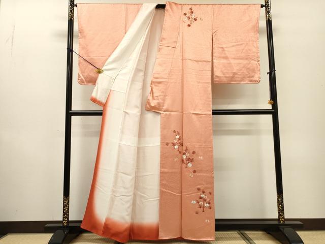 平和屋着物▼訪問着 総刺繍 枝花 正絹 逸品 未使用 DABF2892fe