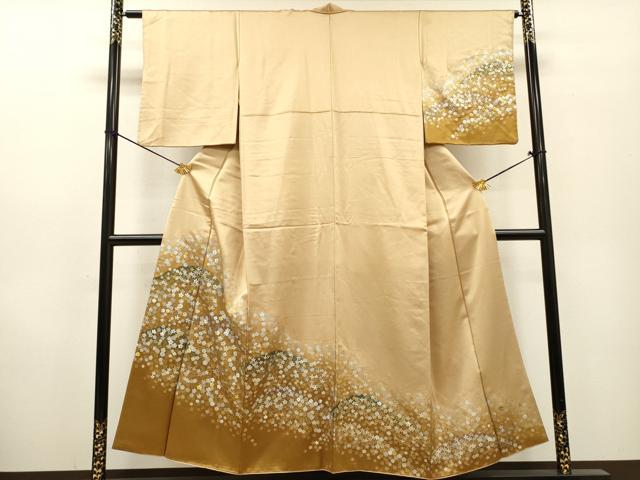 平和屋着物▼訪問着 舞桜 暈し染 金銀彩 正絹 逸品 DABF2893fe