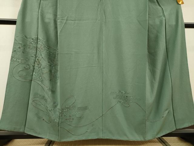 平和屋着物▼中国三大刺繍 スワトウ刺繍 汕頭刺繍 総刺繍 訪問着 正倉院霞花文 正絹 逸品 DABF2974fe
