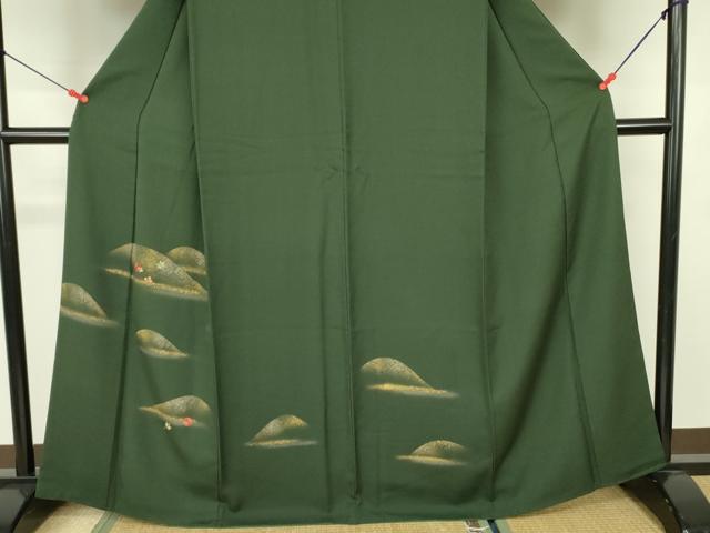 平和屋着物■訪問着 駒刺繍 風景花文 暈し染 金彩 正絹 逸品 DABF3007op