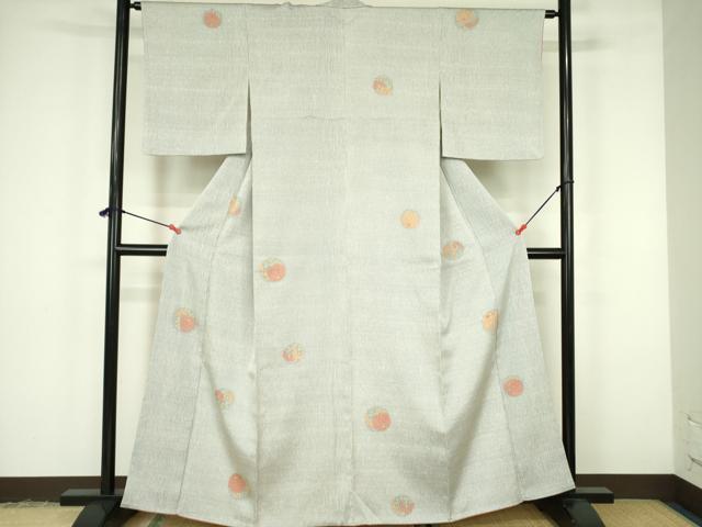 平和屋着物■訪問着 草花丸文 正絹 逸品 DABF3083op