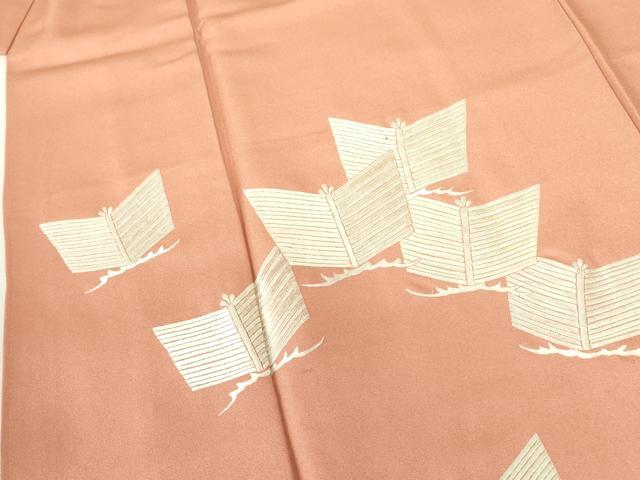 平和屋着物■訪問着 総刺繍 松葉文 正絹 逸品 DABF3085op