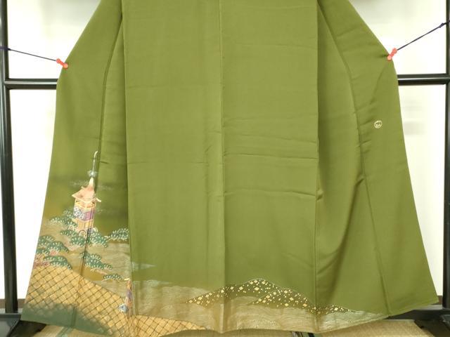 平和屋着物■TOKI志すい キモノモードオリジナルブランド 色留袖 風景花松文 暈し染め 金彩 正絹 逸品 DABF3096op