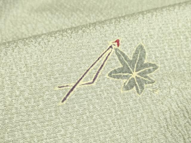 平和屋着物▽上質な小紋 単衣 作家物 吹き寄せ花文 正絹 逸品 未使用 DABF3101op