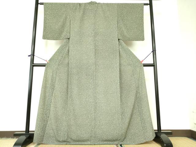 平和屋着物▽小紋 単衣 霰文 洗える着物 DABF3107op