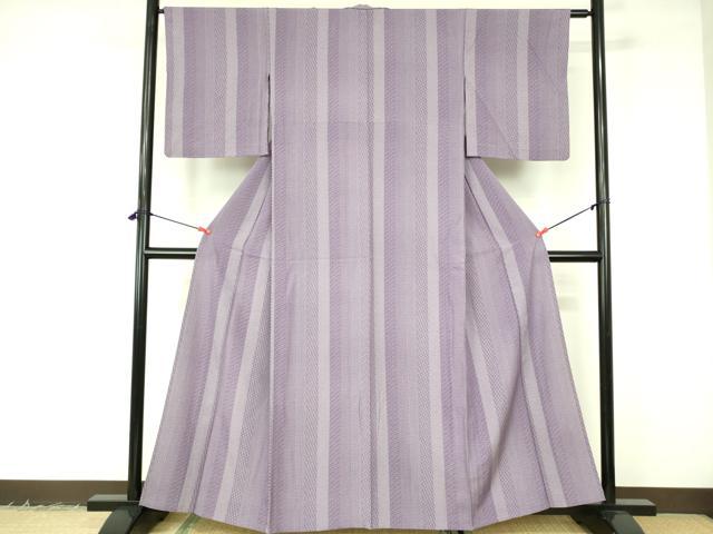 平和屋着物▽江戸小紋 単衣 立涌花間道 正絹 逸品 DABF3126op