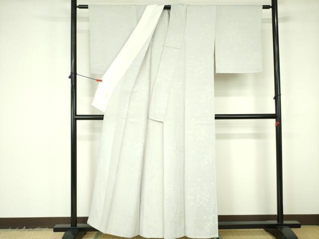 平和屋着物▽上質な小紋 単衣 舞花 正絹 逸品 DABF3152op