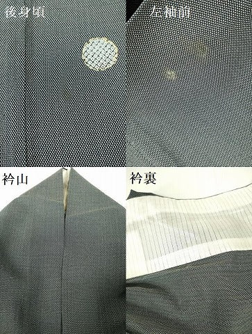 平和屋着物▽訪問着 単衣 お召地 雪輪鹿の子文 金彩 正絹 逸品 DABF3154op