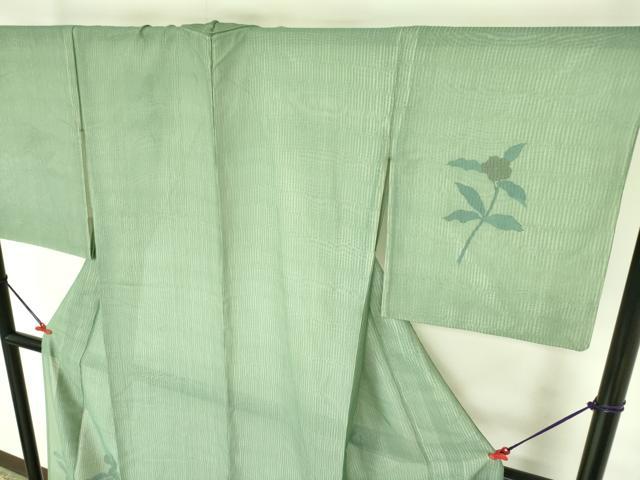 平和屋着物▽訪問着 無双 紗×絽 紗袷 草花 正絹 逸品 DABF3159op