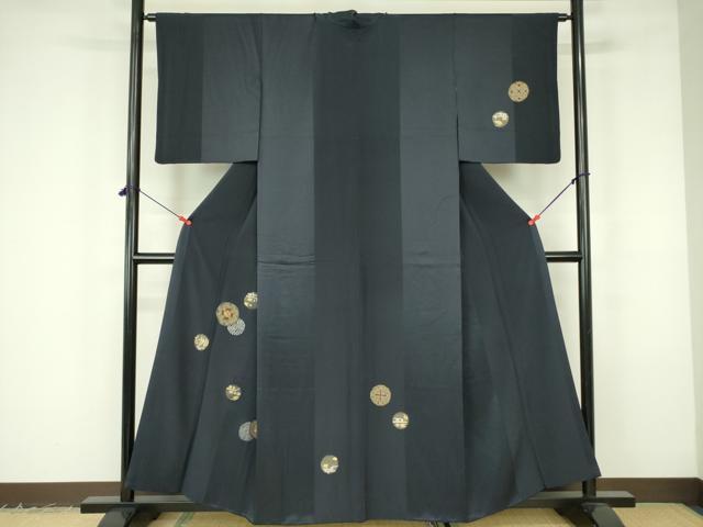 平和屋着物●訪問着 竹屋町刺繍 流水花丸文 金銀彩 さが美扱い 正絹 逸品 DABF3187op