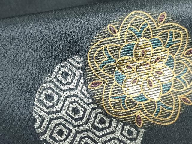 平和屋着物●訪問着 竹屋町刺繍 流水花丸文 金銀彩 さが美扱い 正絹 逸品 DABF3187op