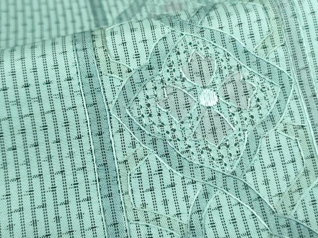 平和屋着物●中国三大刺繍 スワトウ刺繍 汕頭刺繍 総刺繍 本場大島紬 花間道 上村絹織物謹製 証紙付き 正絹 逸品 DABF3197op