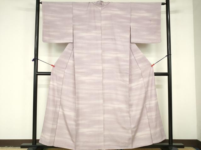 平和屋着物▽上質な小紋 単衣 霞文 暈し染め 正絹 逸品 DABF3315op