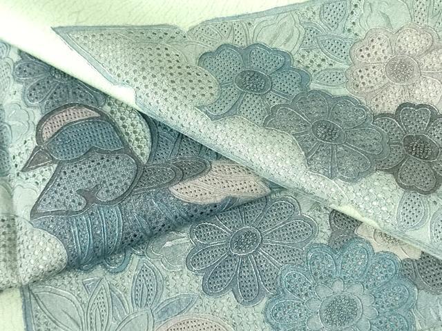 平和屋着物▼中国三大刺繍 スワトウ刺繍 汕頭刺繍 総刺繍 訪問着 鴛鴦花文 正絹 逸品 DABF3382op