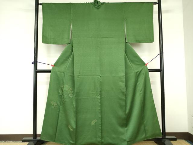 平和屋着物▼中国三大刺繍 スワトウ刺繍 汕頭刺繍 相良刺繍 総刺繍 色留訪問着 駒刺繍 扇面花文 銀糸 正絹 逸品 DABF3388op