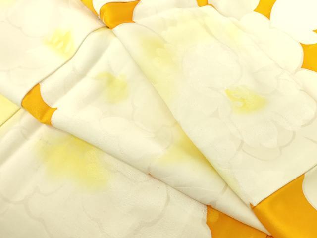 平和屋着物▼上質な小紋 地紋起こし 牡丹 正絹 逸品 DABF3401op