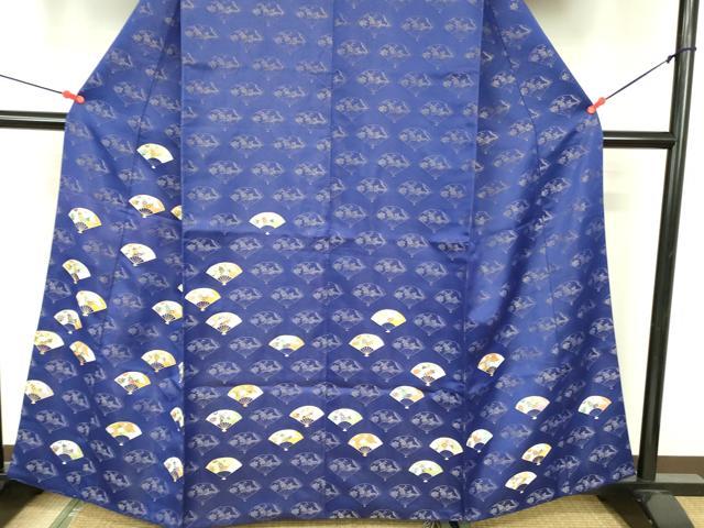 平和屋着物▼訪問着 扇面花文 金彩 正絹 逸品 DABF3412op