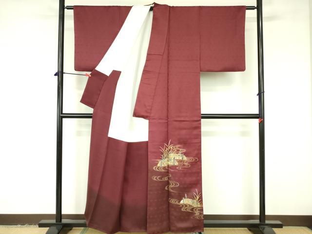 平和屋着物▼螺鈿作家 甲斐泰造 色留袖 螺鈿 流水籬文 暈し染め 金彩 正絹 逸品 DABF3418op