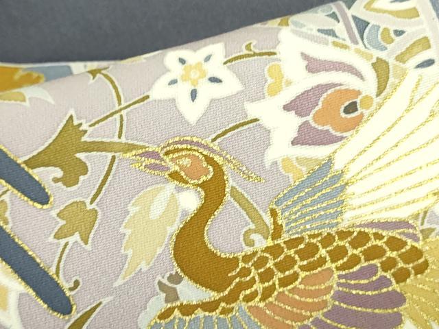 平和屋着物▼豪華色留袖 駒刺繍 鳳凰洋花文 金彩 正絹 逸品 DABF3434op