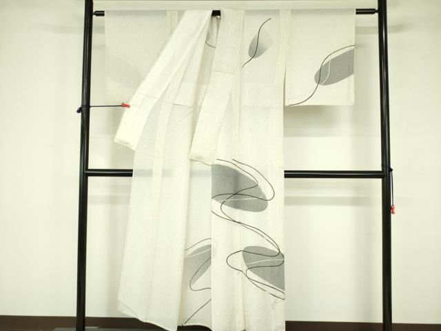 平和屋着物*夏物 訪問着 絽 鹿の子 抽象文様 正絹 逸品 DABF3472op
