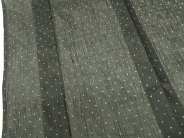 平和屋着物*夏物 本場小千谷ちぢみ 絣文様 反端付き 麻 逸品 DABF3484op