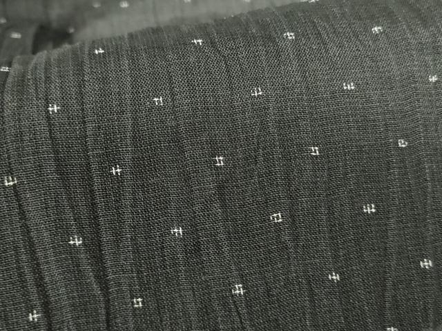 平和屋着物*夏物 本場小千谷ちぢみ 絣文様 反端付き 麻 逸品 DABF3484op