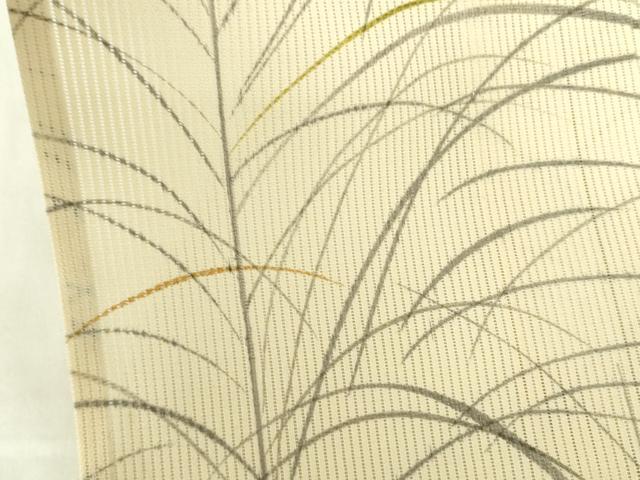 平和屋着物*夏物 小紋 縦絽 芝文 正絹 逸品 DABF3494op