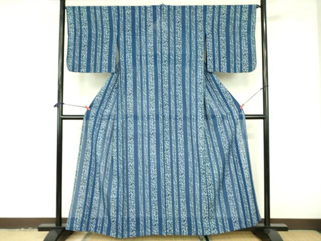 平和屋着物*夏物 小紋 絽 いろは歌 洗える着物 DABF3496op
