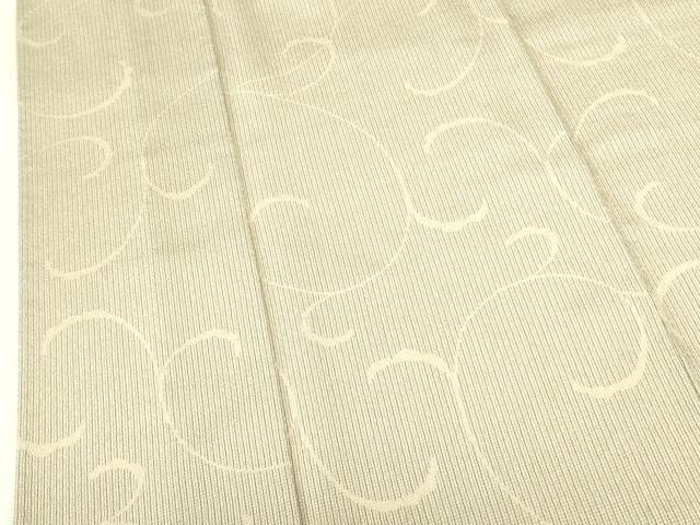平和屋着物▽本塩沢 単衣 唐草文 正絹 逸品 DABF3539op