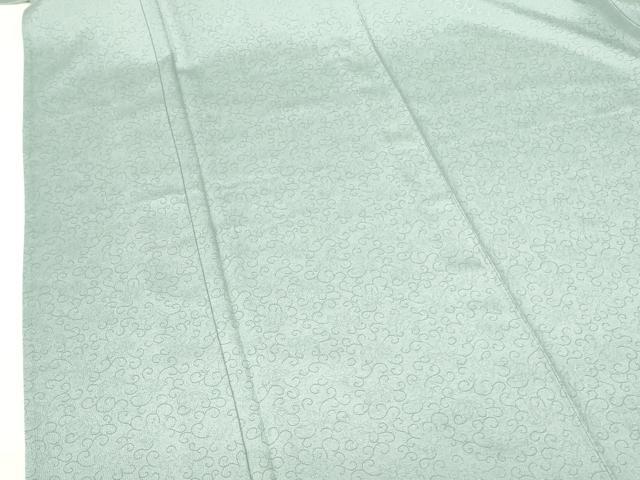 平和屋着物▽上質な色無地 単衣 花唐草地紋 豆がら茶色 正絹 逸品 未使用 DABF3562op