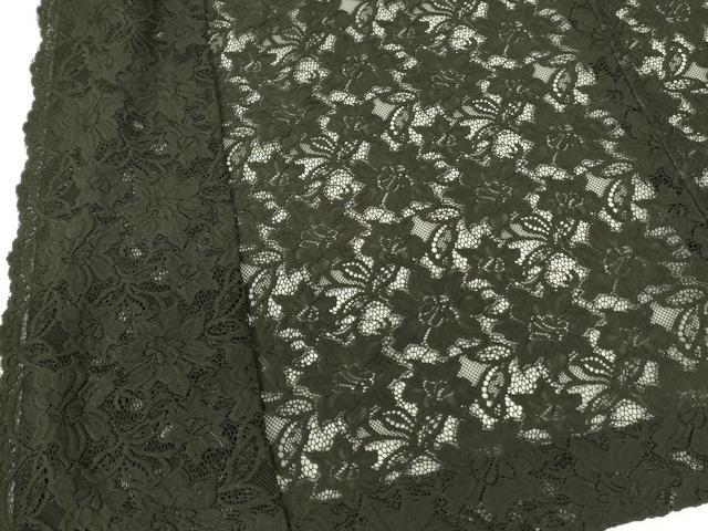 平和屋着物▽道中着 スリーシーズン 春夏秋 塵除け 総レース 草花 黒地 ロング丈 洗える着物 DABF3584op