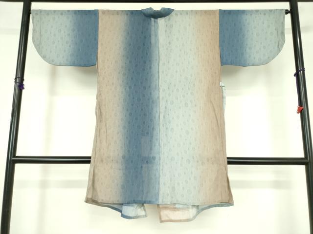 平和屋着物▽道中着 スリーシーズン 春夏秋 塵除け 霰文様 ポケット付き ロング丈 正絹 逸品 DABF3598op