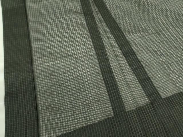 平和屋着物▽長羽織 スリーシーズン 春夏秋 塵除け 黒色 ロング丈 正絹 逸品 DABI5630op