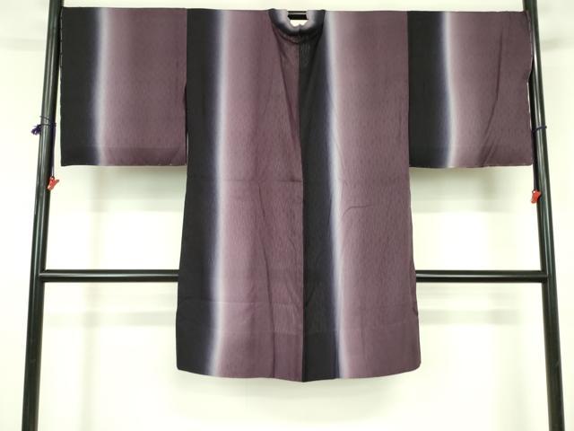 平和屋着物▽長羽織 スリーシーズン 春夏秋 塵除け 縞 反端付き 正絹 逸品 DABF3616op
