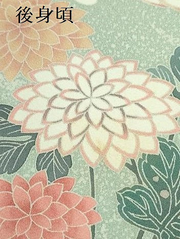 平和屋着物●訪問着 花鳥文 暈し染め 正絹 逸品 DABF3622op