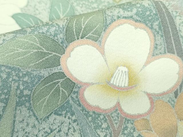 平和屋着物●訪問着 花鳥文 暈し染め 正絹 逸品 DABF3622op