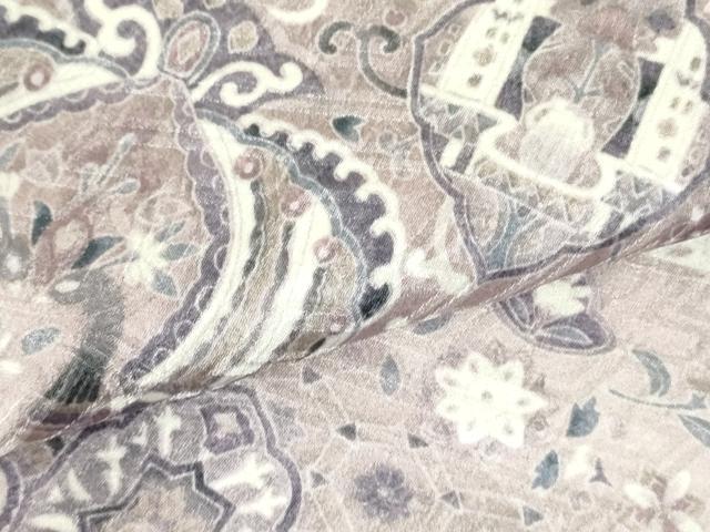 平和屋着物●訪問着 更紗花文 暈し染め 正絹 逸品 DABF3628op