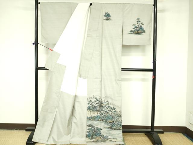 平和屋着物●本場大島紬 訪問着 作家物 会津菊光堂 ロング丈 正絹 逸品 DABF3629op