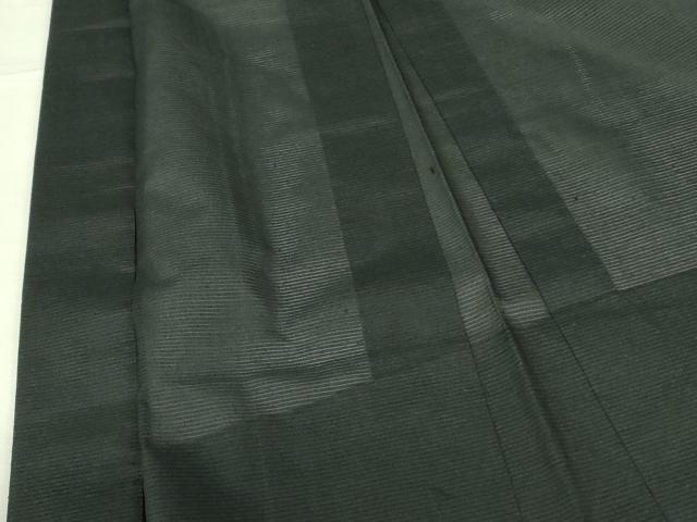 平和屋着物▽男性 黒紋付羽織 スリーシーズン 春夏秋 塵除け 絽 正絹 逸品 DABF3653op