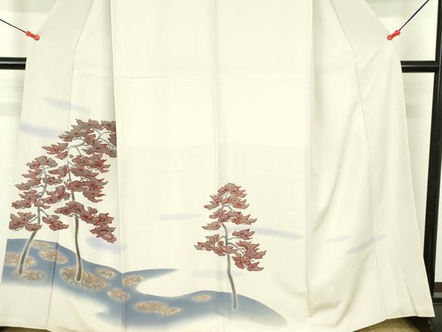 平和屋着物●訪問着 風景文 暈し染め 正絹 逸品 DABF3693op