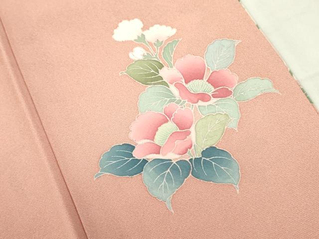 平和屋着物●訪問着 友禅 草花 暈し染め 正絹 逸品 DABF3698op