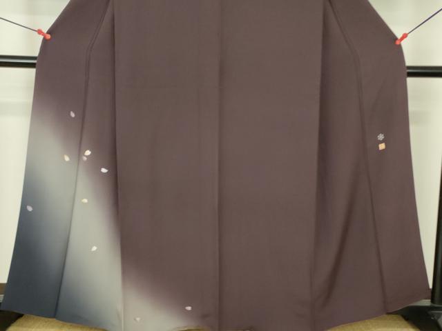 平和屋着物●十日町友禅作家 あらい義風 訪問着 舞桜 暈し染め 正絹 逸品 DABF3701op