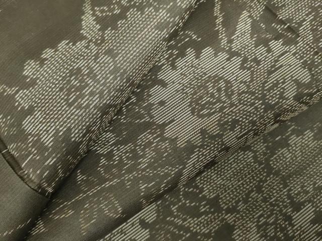 平和屋着物●本場大島紬 草花 正絹 逸品 DABF3708op