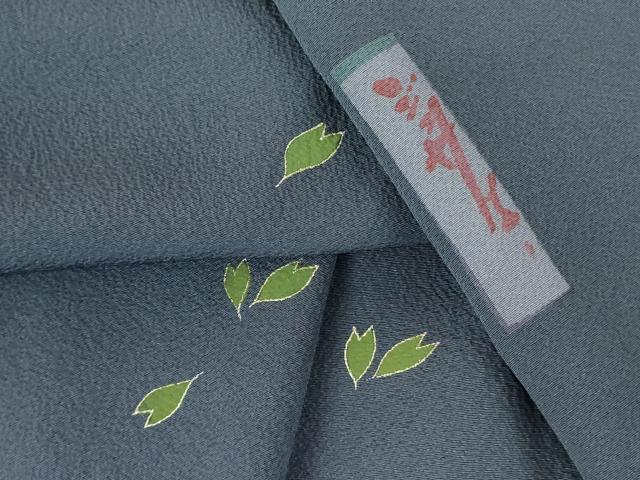 平和屋着物●世界的人形師 辻村寿三郎 ジュサブロー 訪問着 舞桜 金彩 正絹 逸品 未使用 DABF3717op