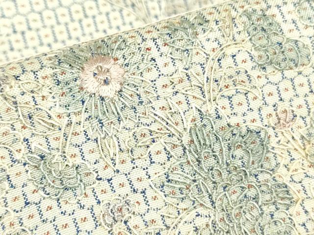 平和屋着物●中国三大刺繍 スワトウ刺繍 汕頭刺繍 総刺繍 訪問着 本場大島紬 総詰め 100亀甲 花霞文 やまと誂製 正絹 逸品 DABF3724op