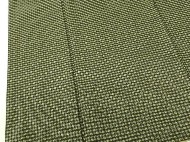 平和屋着物●本場大島紬 泥染 徳田幸夫 花の舞 証紙付き 正絹 逸品 DABF3734op