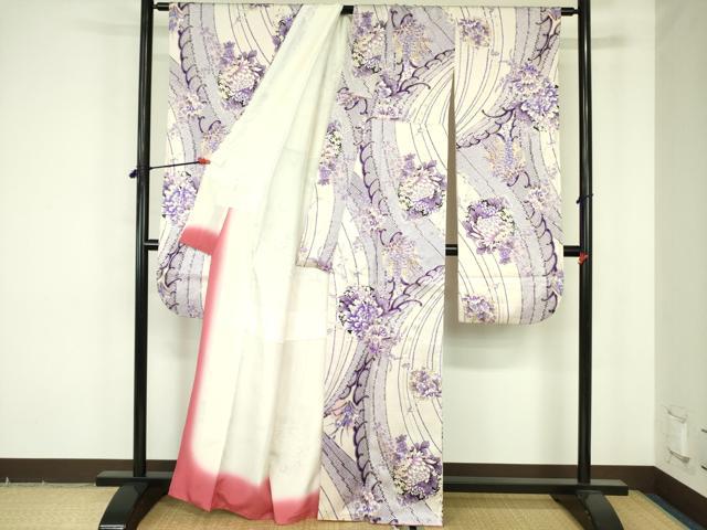 平和屋着物▼豪華振袖 花丸文 金彩 正絹 逸品 DABF3750op