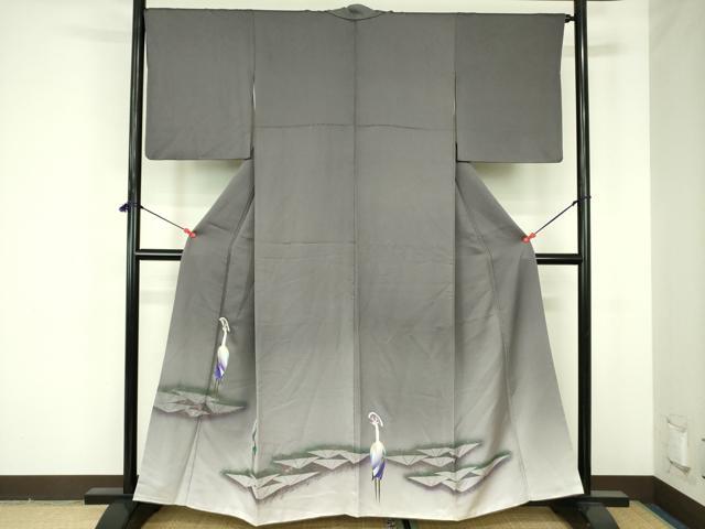 平和屋着物▼色留訪問着 螺鈿 孔雀 暈し染め 金彩 さが美扱い 正絹 逸品 DABF3754op