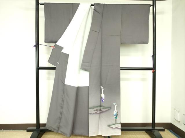 平和屋着物▼色留訪問着 螺鈿 孔雀 暈し染め 金彩 さが美扱い 正絹 逸品 DABF3754op